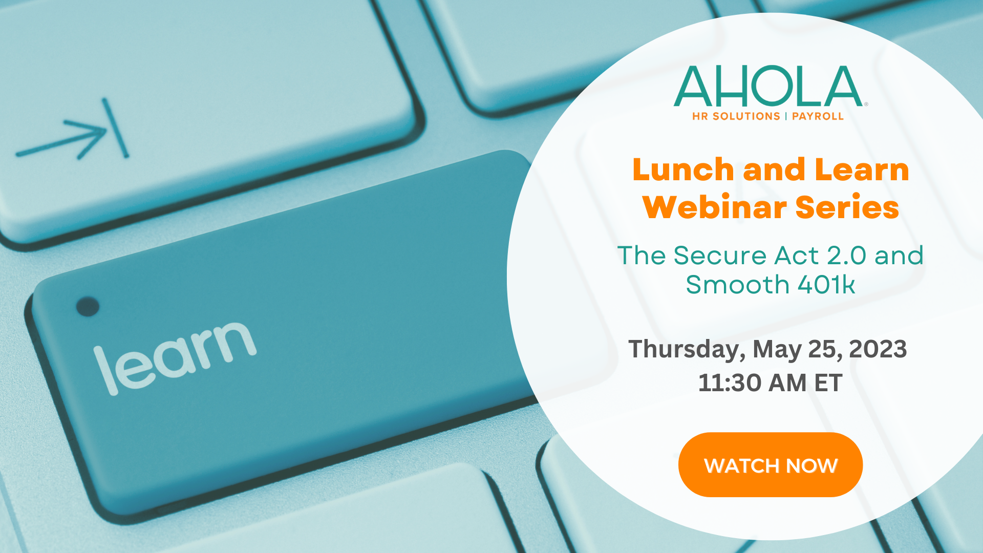 Recorded Webinar Lunch And Learn Webinar Series The Secure Act 20